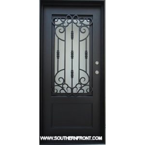 The Benefits of Front Door Replacements with Wrought Iron 2 Houstonian Iron door