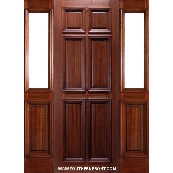 6 Panel with Half Lite Sidelights - 36'' x 96''