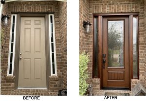 Prefinished or Unfinished Doors? We Have Both On Sale! 2 Rhea before and after 4 2019 1
