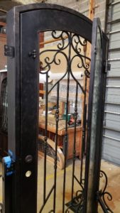 You Have Options When it Comes to Iron Doors 1 iron door with glass panel