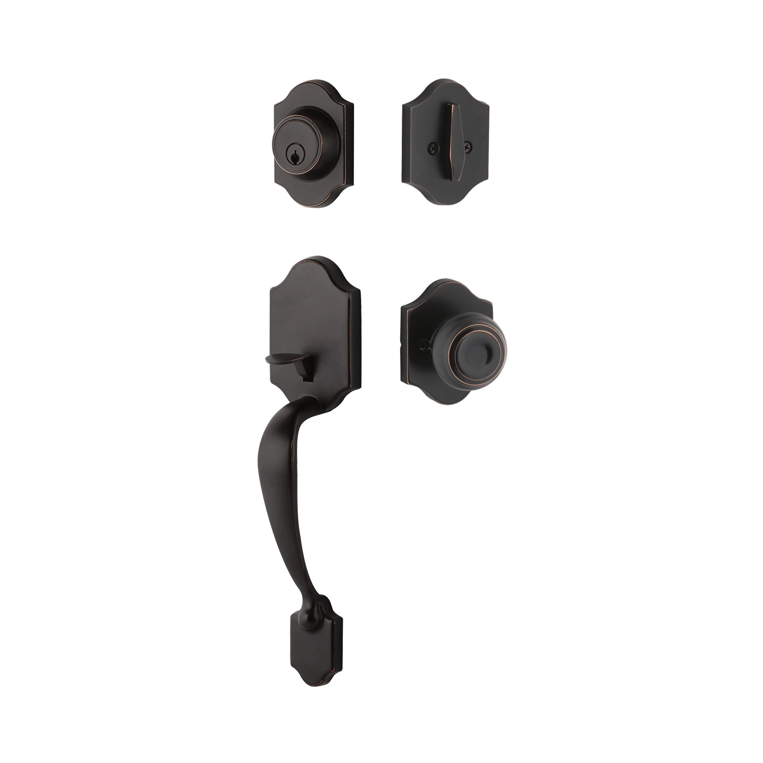 Everly Sectional Handleset with Lewiston Knob - Image 2