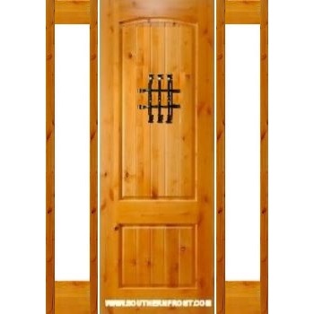 045 - 2 Panel Arch with Grill & Sidelites