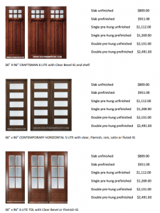 Prefinished or Unfinished Doors? We Have Both On Sale! 1 Screen Shot 2019 08 02 at 9.32.47 AM